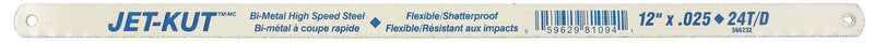 Jet 566232 - 12 Inch X 24T Bi-Metal H.S.S. Hacksaw Blades - eGrimesDirect
