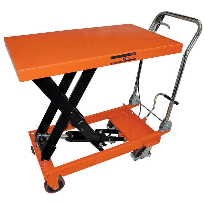 Jet SLC-1100 - 1100 Lb Capacity Slc Series Hydraulic Scissor Lift Cart - eGrimesDirect