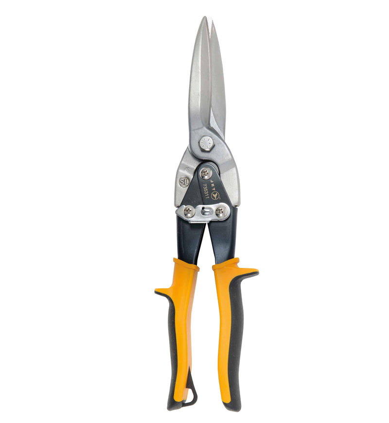 Jet JAS-1SL - 11-3/8 Inch Long Straight Cut Aviation Snips Super Heavy Duty - eGrimesDirect
