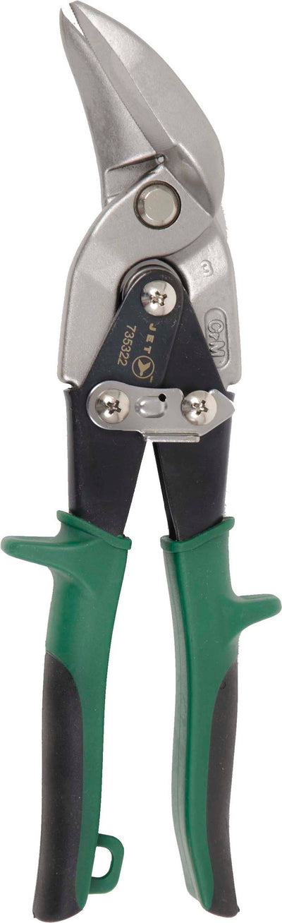 Jet JOS-1R - 9-1/4 Inch Right Cut Offset Aviation Snips Super Heavy Duty - eGrimesDirect