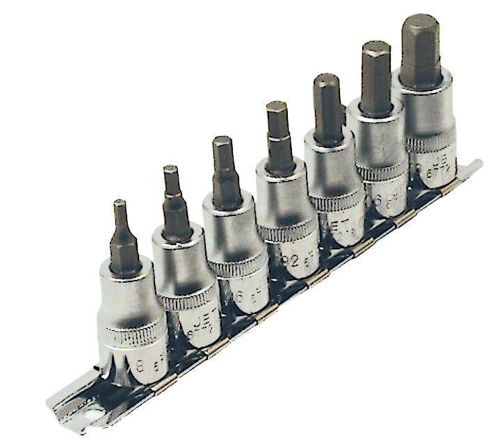 Jet HSW3811 - 7 Piece 3/8 Inch Driveive SAE 2 Inch Long Hex Bit Socket ...