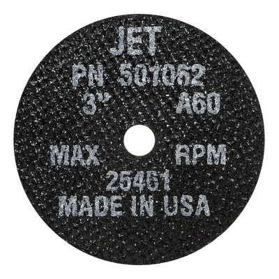 JET POWERPLUS 501062  -  Type 01 Cut-Off Wheel 3 Inch x 1/16 Inch x 3/8 Inch (A46T) - eGrimesDirect