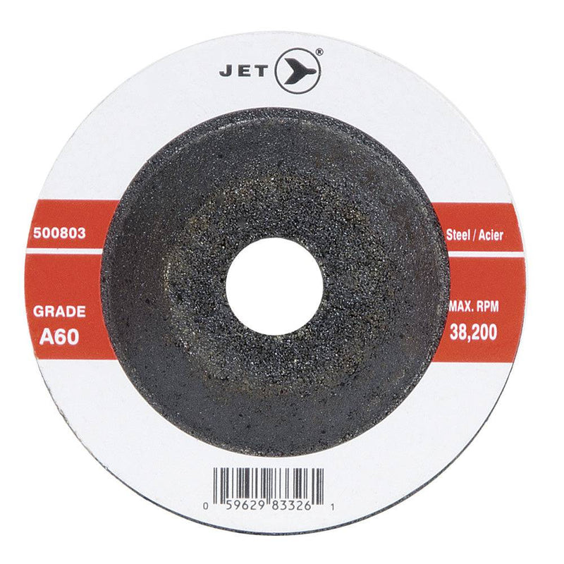 JET Power Abrasive 500803  -  Type 27 Grinding Wheel 2 Inch x 3/16 Inch x 3/8 Inch (A60) - eGrimesDirect