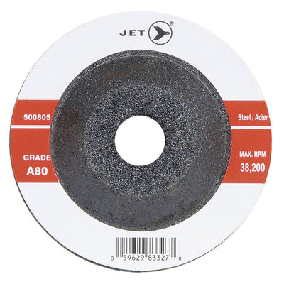 JET Power Abrasive 500805  -  Type 27 Grinding Wheel 2 Inch x 3/16 Inch x 3/8 Inch (A80) - eGrimesDirect