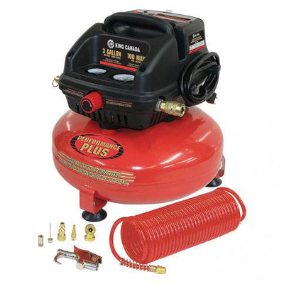King Canada 8438 - Air Compressor Oil-Free Inflator Kit - eGrimesDirect