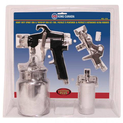 King Canada 8185 - Pneumatic Spray Gun Touch-Up Spray Gun Kit - eGrimesDirect