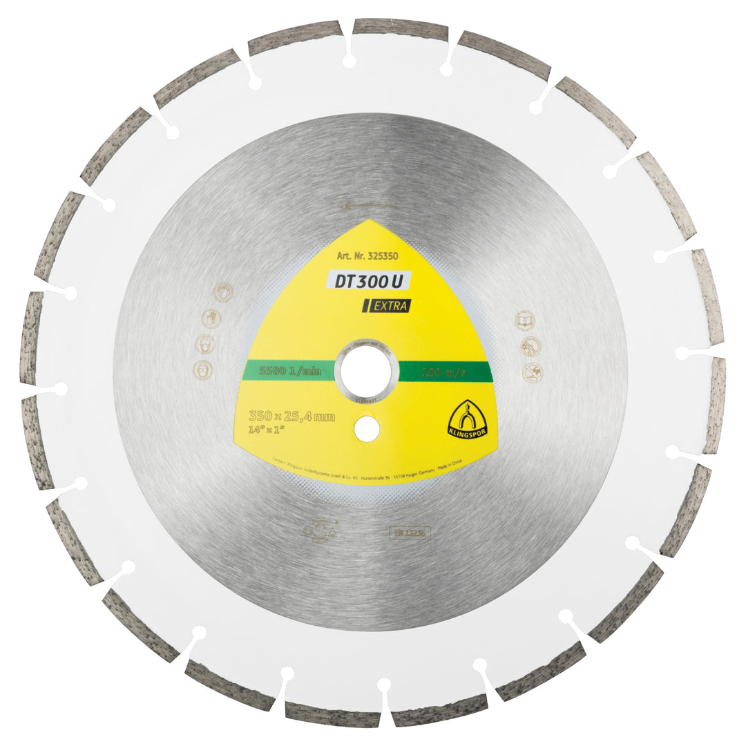 Klingspor 325350 - Diamond Wheels DT/EXTRA/DT300U/S/14X7/64X1/20S/7 Klingspor 325350 - eGrimesDirect