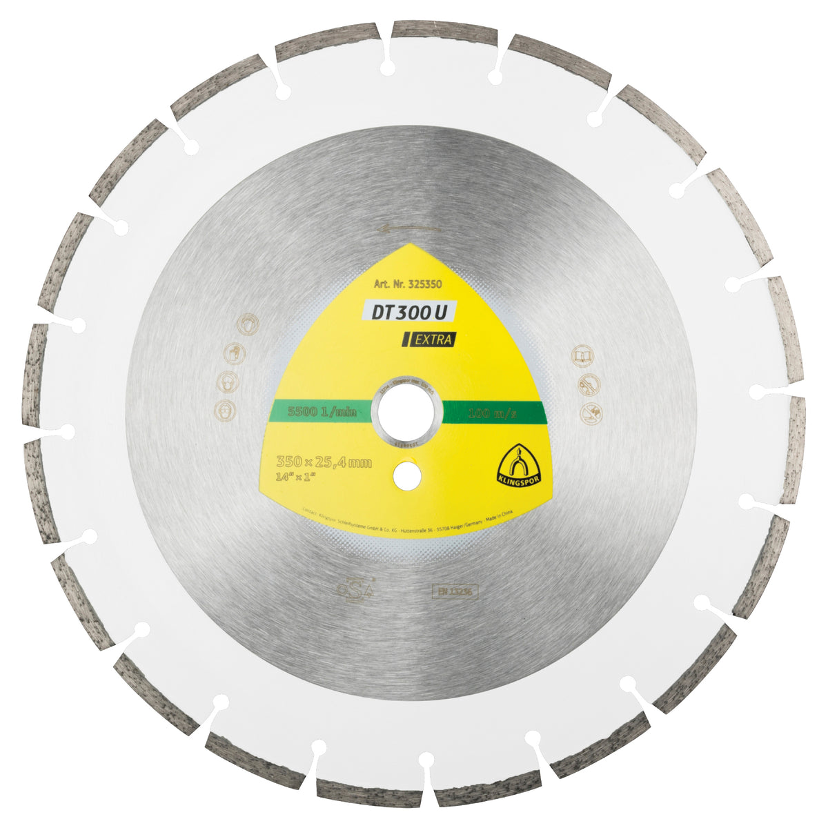 Klingspor 325350 - Diamond Wheels DT/EXTRA/DT300U/S/14X7/64X1/20S/7 Klingspor 325350 - eGrimesDirect