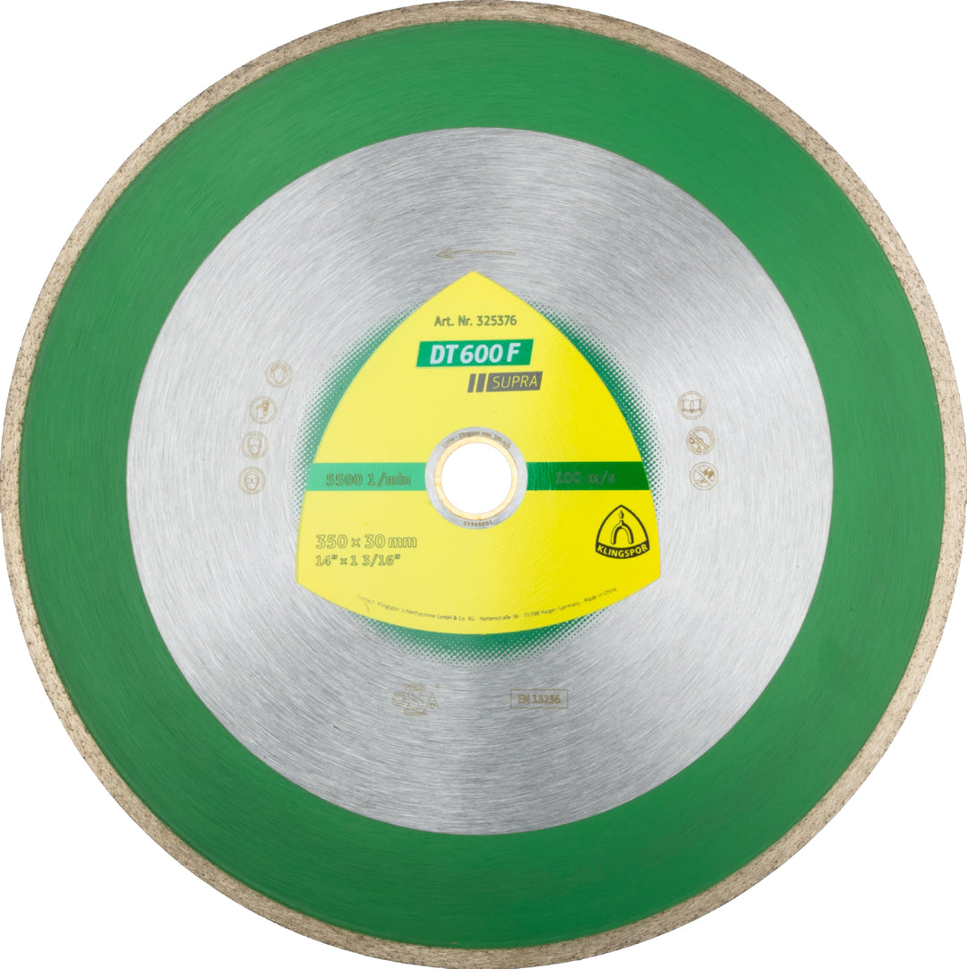 Klingspor 325376 - Large diamond cutting blade DT600 Supra 14 Inch x 1-3/16 Inch - eGrimesDirect