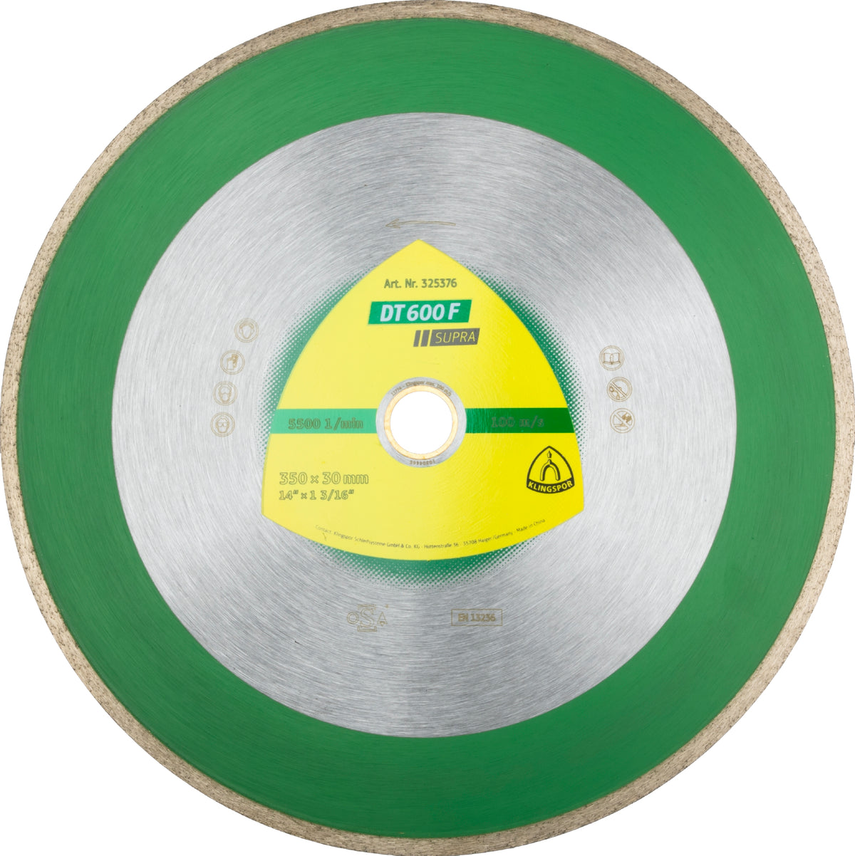 Klingspor 325376 - Large diamond cutting blade DT600 Supra 14 Inch x 1-3/16 Inch - eGrimesDirect