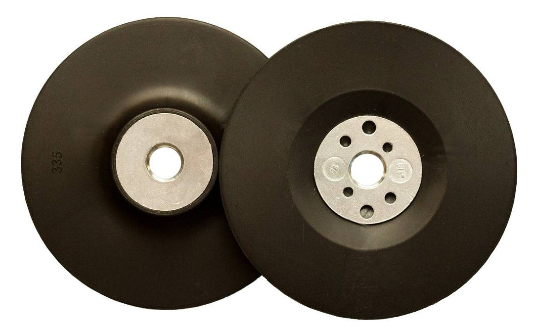 Klingspor Fibre Disc Backup Pad for angle grinder, 5-inch size, sturdy backing for grinding and sanding discs.