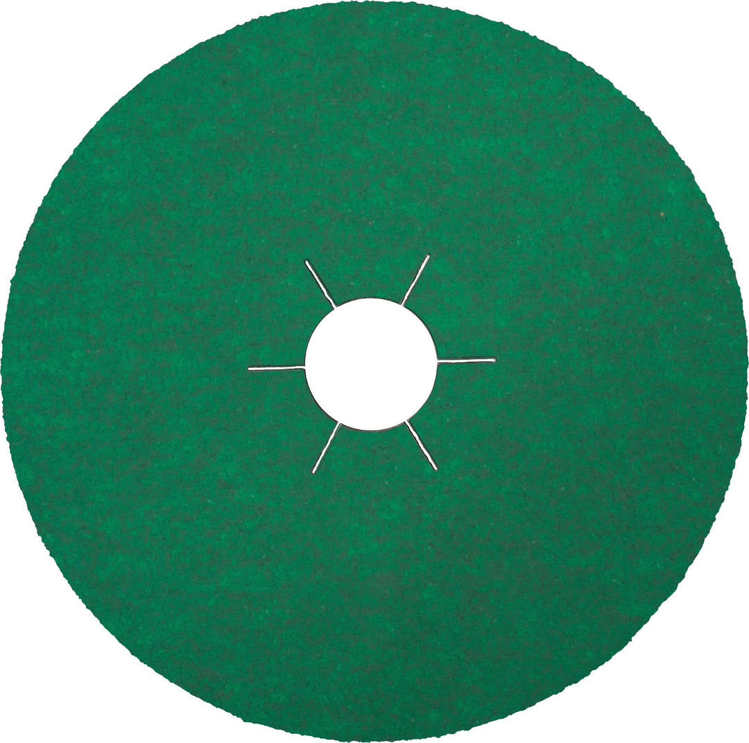 Klingspor Fibre Disc 120 Grit Zirconia Alumina, 4.5-inch x 7/8-inch, abrasive disc for grinding and surface finishing.