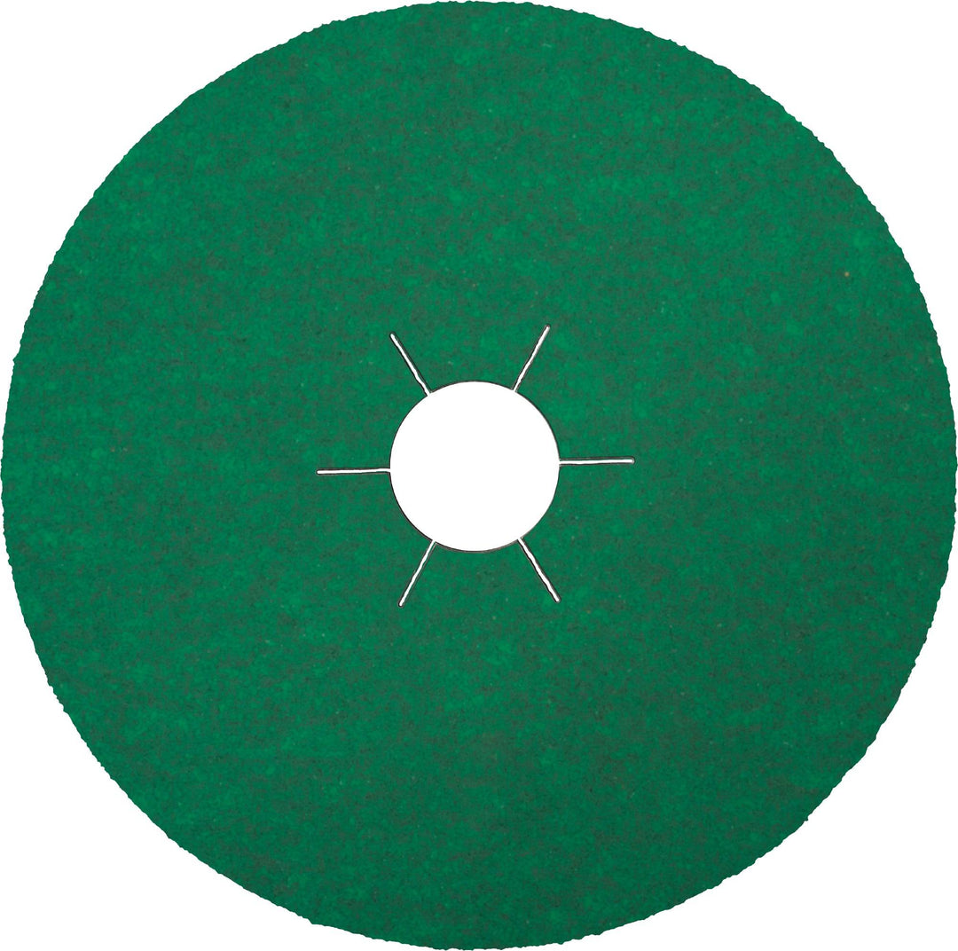 Klingspor Fibre Disc 36 Grit Ceramic, 7-inch x 7/8-inch, durable abrasive disc for grinding and finishing applications.