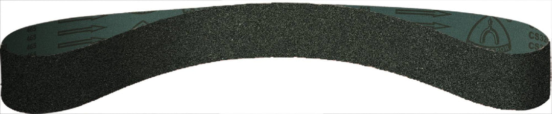 Klingspor 302732 sanding belt, 1-1/8 inch x 21 inch, 180 grit, silicon carbide, polyester backing, suitable for wet and dry use.