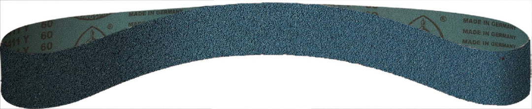 Klingspor 302788 3/4-inch by 18-inch sanding belt with 60 grit zirconia alumina, polyester backing, suitable for wet and dry use.