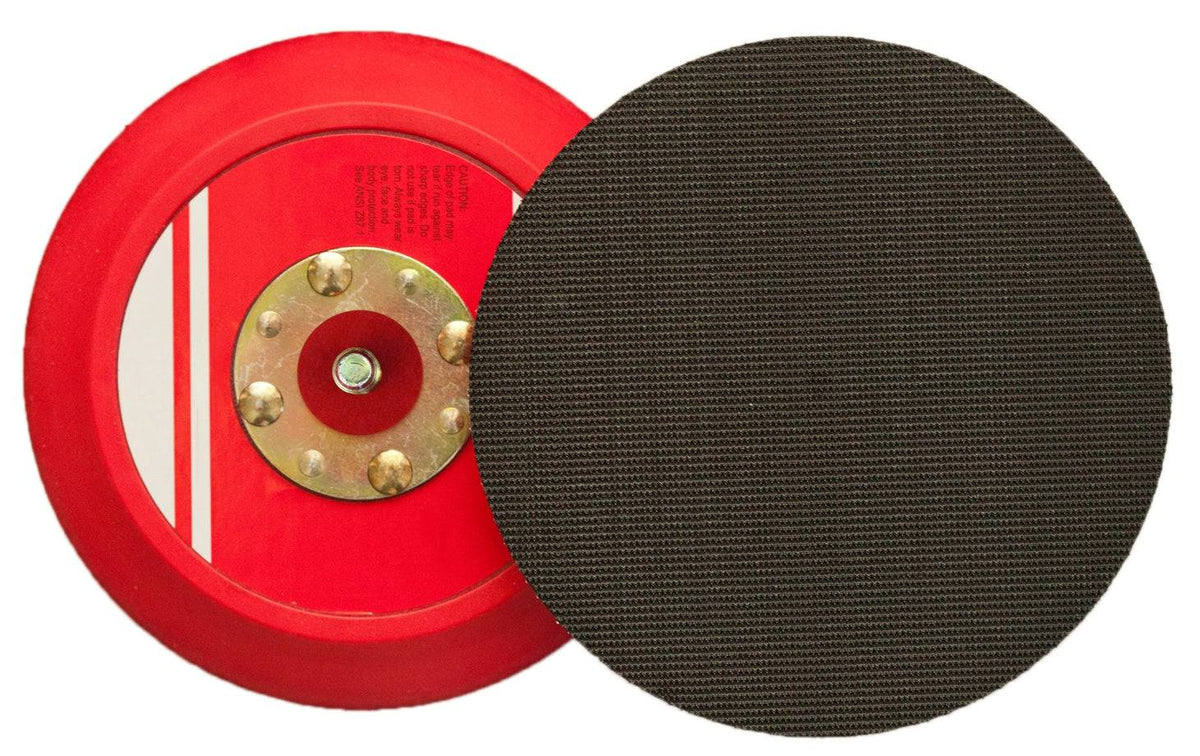 Klingspor 303765 non-vacuum Velcro backup pad, 6-inch diameter, 5/16-inch shank, low-profile design, 24 male connectors.