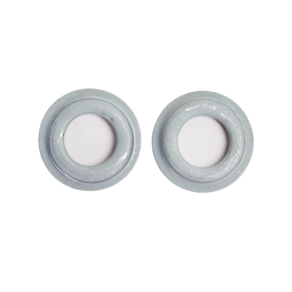 Set of two Merit Bushings for Grind-O-Flex flap wheels, reducer bushings from 1 to 5/8 and 6/8 inch sizes.