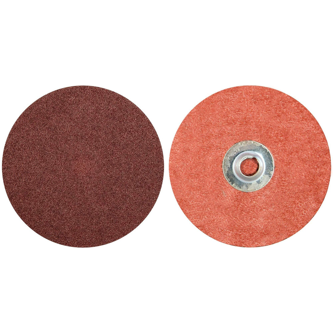 Merit 99658 Quickchange disc, 3-inch aluminum oxide grain 180 grit, suitable for grinding and finishing applications.