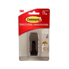 3M MR02-ORB-EF - Command Decorative Hook Oil Rubbed Oil Rubbed Bronze Medium 1 Hook/2 Strips/Pack 3M 7100101527 7100101527 - eGrimesDirect