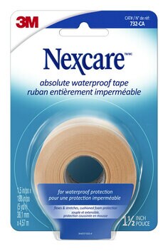 3M 7100259136 - Nexcare Absolute Waterproof Tape 732-CA 1.5 in x 180 in (38.1 mm x 4.6 m) 1/Pack 3M 7100259136 7100259136 - eGrimesDirect