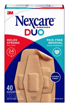 3M DSA-40-CA - Nexcare Duo Bandages Assorted Sizes 40/pack 3M 7100251014 7100251014 - eGrimesDirect