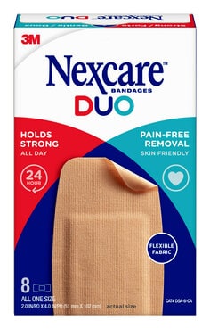 3M DSA-8-CA - Nexcare Duo Bandages Knee and Elbow 8/pack 3M 7100256589 7100256589 - eGrimesDirect
