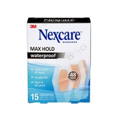 3M Nexcare MHW-15-CA - Nexcare Max Hold Waterproof Bandages Assorted 15c MHW-15-CA 7100187628