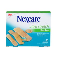 3M CS203-CA - Nexcare Ultra Stretch Bandages Assorted Sizes 80/Pack 3M 7100228848 7100228848 - eGrimesDirect