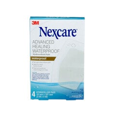 3M AHD-06-CA - Nexcare Advanced Healing Hydrocolloid Pad AHD-04-CA Waterproof 3 in x 4 in (76 mm x 101 mm) 4/Pack 3M 7100232447 7100232447