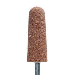 Norton A-shape vitrified bond mounted point with Gemini 38 M grit, 1x2-3/4 inch size for grinding and polishing applications.