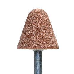 Norton A-shape mounted points with vitrified bond, Gemini 38 M, 1-1/4 x 1-1/4 inch, M4 threading for grinding and polishing.
