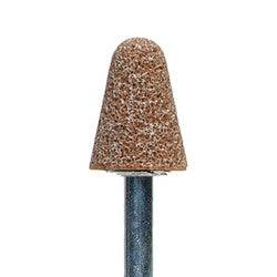 Norton A-shape mounted points with vitrified bond, coarse grit, 3/4 x 1-1/8 inch, M4 thread, suitable for grinding and polishing.