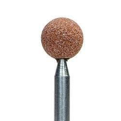 Norton 24397 A-shape mounted points with vitrified bond, Gemini 38 M, 5/8 inch ball, J6 arbor, for grinding and finishing.