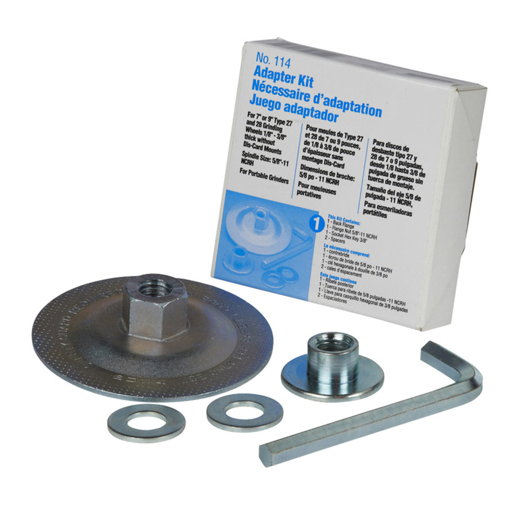 Norton 89275 - Metal Adapter Kit For Depressed Center Wheels Adapter Kit 07660789275 - eGrimesDirect