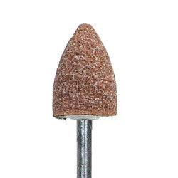 Norton 24412 B-shape vitrified bond mounted points with Gemini 38 M grit, 1/2x1/4 inch, J2, 1/8x1-1/2 inch for grinding and polishing.