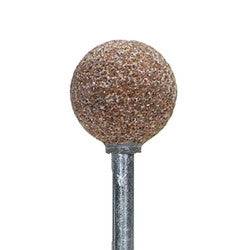 Norton B-shape mounted point with vitrified bond, 38mm diameter, 1/2 inch shank, for grinding and shaping tasks.
