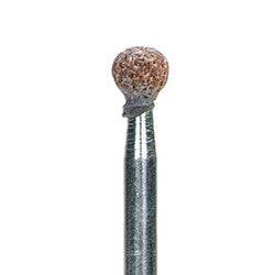 Norton 24472 B-shape mounted point with vitrified bond, Gemini 38 M, 3/16 ball, 1/8 x 1-1/2 inch grinding tool