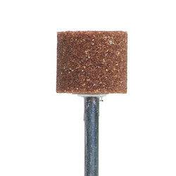 Norton B-shape mounted point, vitrified bond, Gemini 38 M, 1/2x1/2 inch, I2, 1-1/8x1-1/2 inch for grinding and shaping.