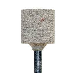 Norton 22646 Bf3 cotton fiber mounted point, W shape for stock removal, 1/4 x 1-1/2 inch, for grinding and finishing.