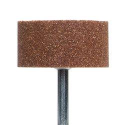 Norton Gemini Vitrified Bond W Shapes Mounted Points for stock removal, showing the 38 mm size with detailed shape and bond material.