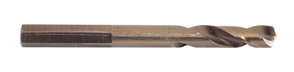 WALTER 01H022 11/32 inch stainless steel stub drill bit with sharp cutting edges and cylindrical shank for precise drilling.
