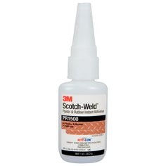 3M Scotch-Weld PR1500-20G - Plastic & Rubber Instant Adhesive PR1500 in Clear - 0.71 oz (20 g) 7100039201 - eGrimesDirect