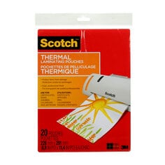 3M Scotch TP3854-20-C - Thermal Laminating Pouches 22.8 cm x 29 cm (9 in x 11.5 in) 7000143867