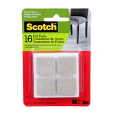 3M Scotch SP844-NA - Square Felt Pads Beige 1 in (2.54 cm) 7100142672