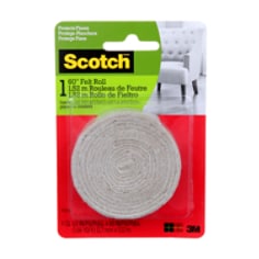 3M Scotch SP811-NA - Scotch Easy Cut Felt Roll Beige 1/2 Inch x 60 Inch (1.27 cm x 152.40 cm) 7100142697