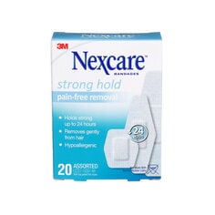 3M SSB-20A-CA - Nexcare Strong Hold Pain-Free Removal Bandages blue assorted 7100187630