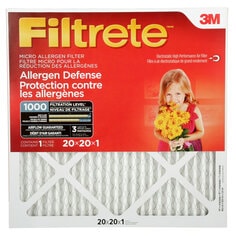 3M 9802DC-6-C - Filtrete Allergen Defense Micro Allergen Filter MPR 1000 (20 in x 20 in x 1 in) 7100232898