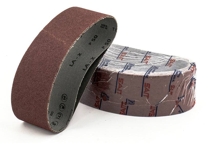 Sait 60683 bench top sanding belt, 6x48 inches, 40 grit, with aluminum oxide abrasive and heavy cotton backing.
