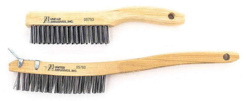 Sait 05766 small stainless steel cleaning brush with three 7-inch brushes for detailed cleaning tasks.