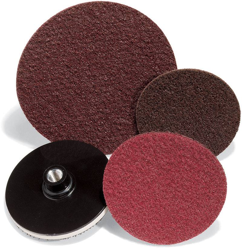Brown Sait Sand-Light 77118 non-woven disc, 4.5-inch sanding disc for polishing and surface preparation.